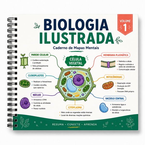 Capa do Caderno de Mapas Mentais, Volume 1